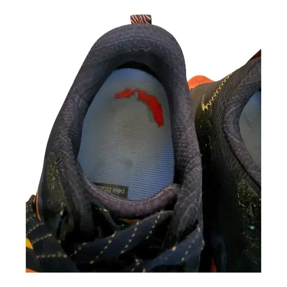 NEW BALANCE  FRESH FOAM X HIERRO V7 ATHLETIC RUNNING SHOE GREY ORANGE men's 9